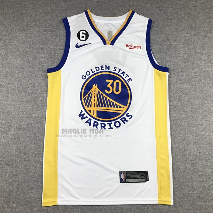 Maglia
 Stephen Curry NO 30 Golden State Warriors Association 2022-23 Bianco
